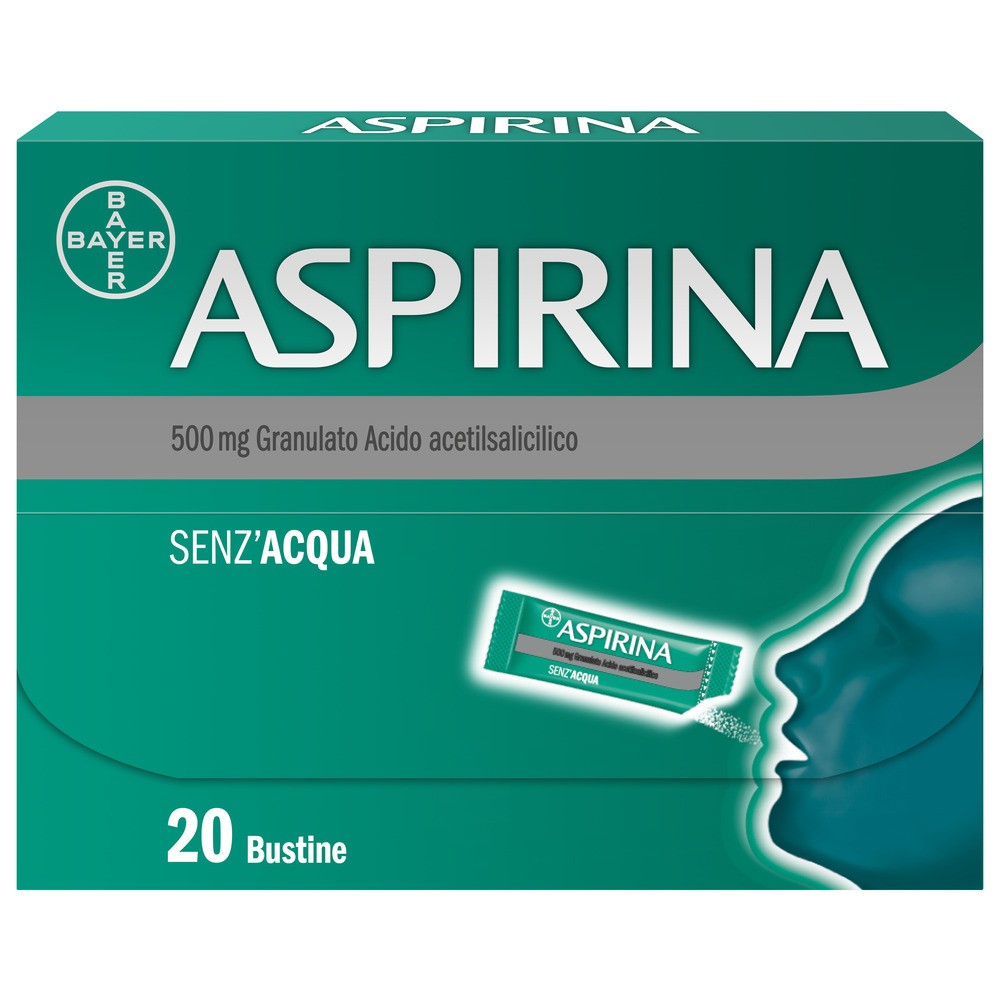 Aspirina in Granuli Antidolorifico Mal di Testa 20 Bustine