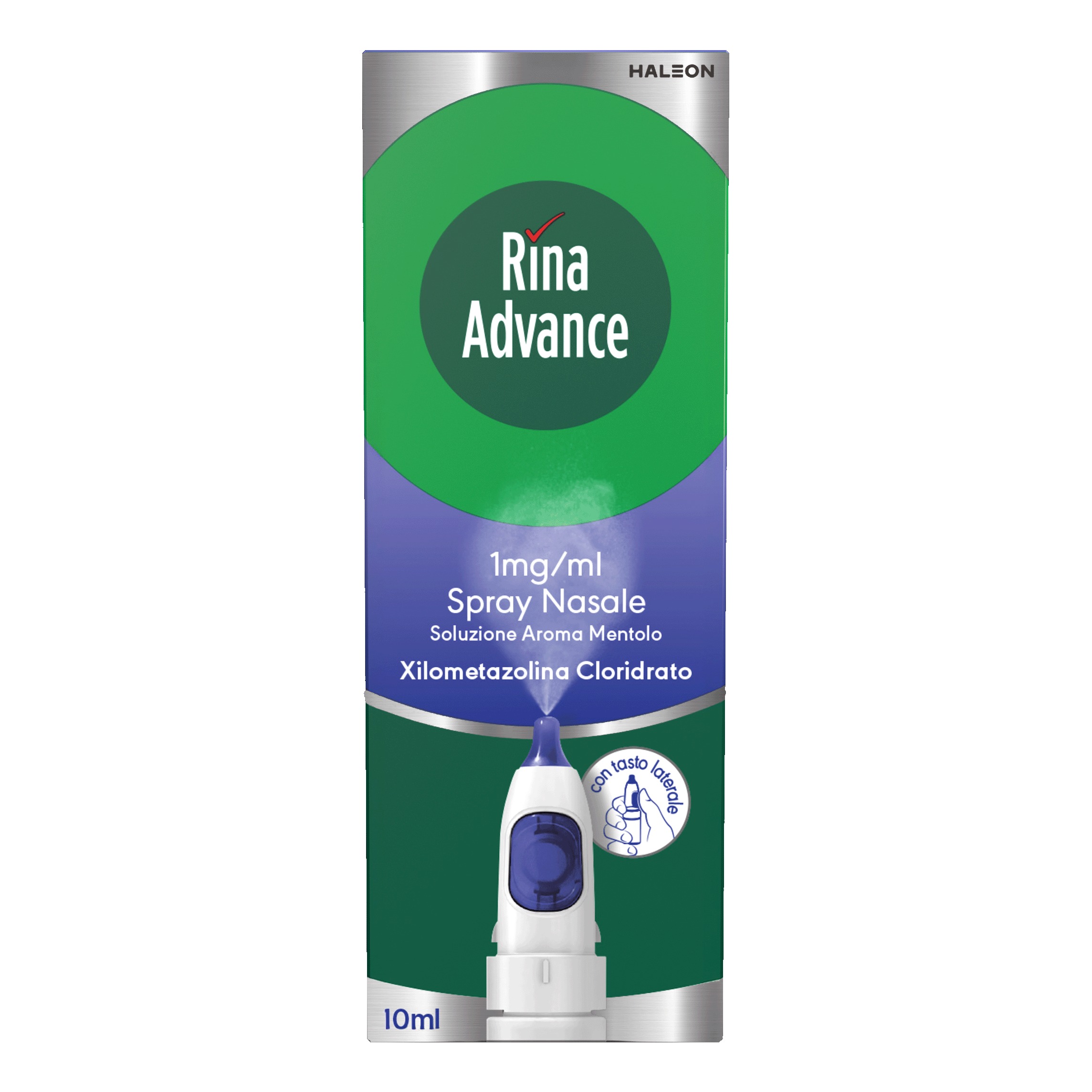 Rina Advance Spray Nasale per Congestione e Raffreddore 1mg/ml 10 ml