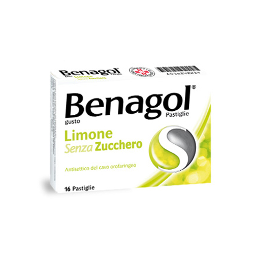 Benagol Pastiglie Limone Senza Zucchero Antisettico per Cavo Orale 24 Pastiglie