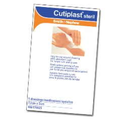 Medicazione Cutiplast Steril Adesiva Supporto In Tnt Adesivo Poliacrilato Ipollergenico Tampone Non Aderente 10 X8 Cm 5 Pezzi