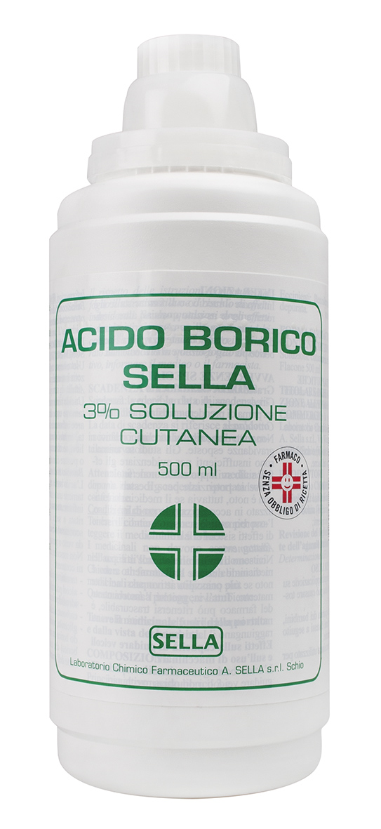 Acido borico sella 3% soluzione cutanea
