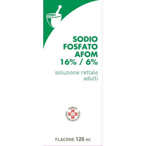 Sodio fosfato afom 16% / 6% soluzione rettale
