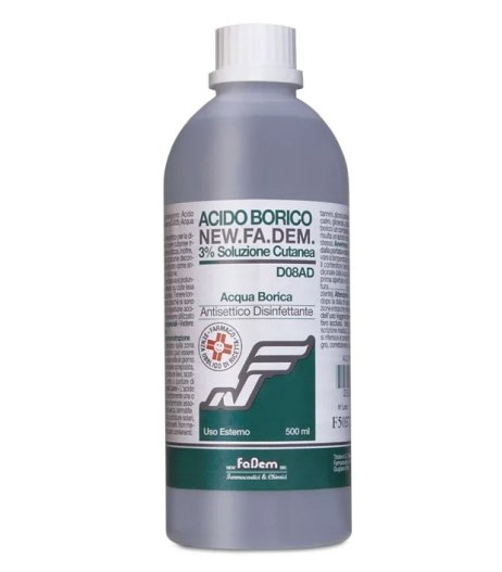 Acido borica 3% 500ml fadem