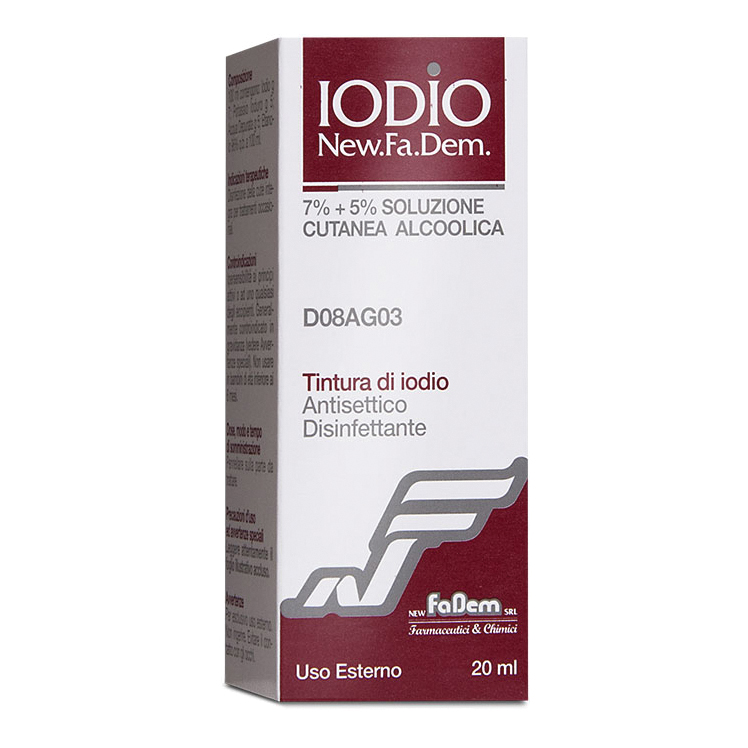 Iodio Soluzione Alcoolica Cutanea I 7%/5% da 1000ml