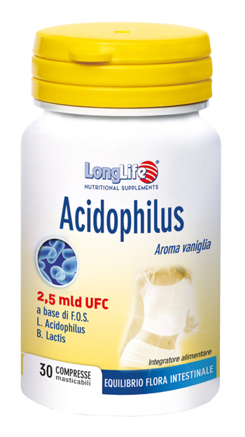 Longlife Acidophilus 30 Tavolette Masticabili