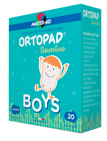 Cerotto Oculare Per Ortottica Ortopad Boys M 5,4 X7,6 20 Pezzi