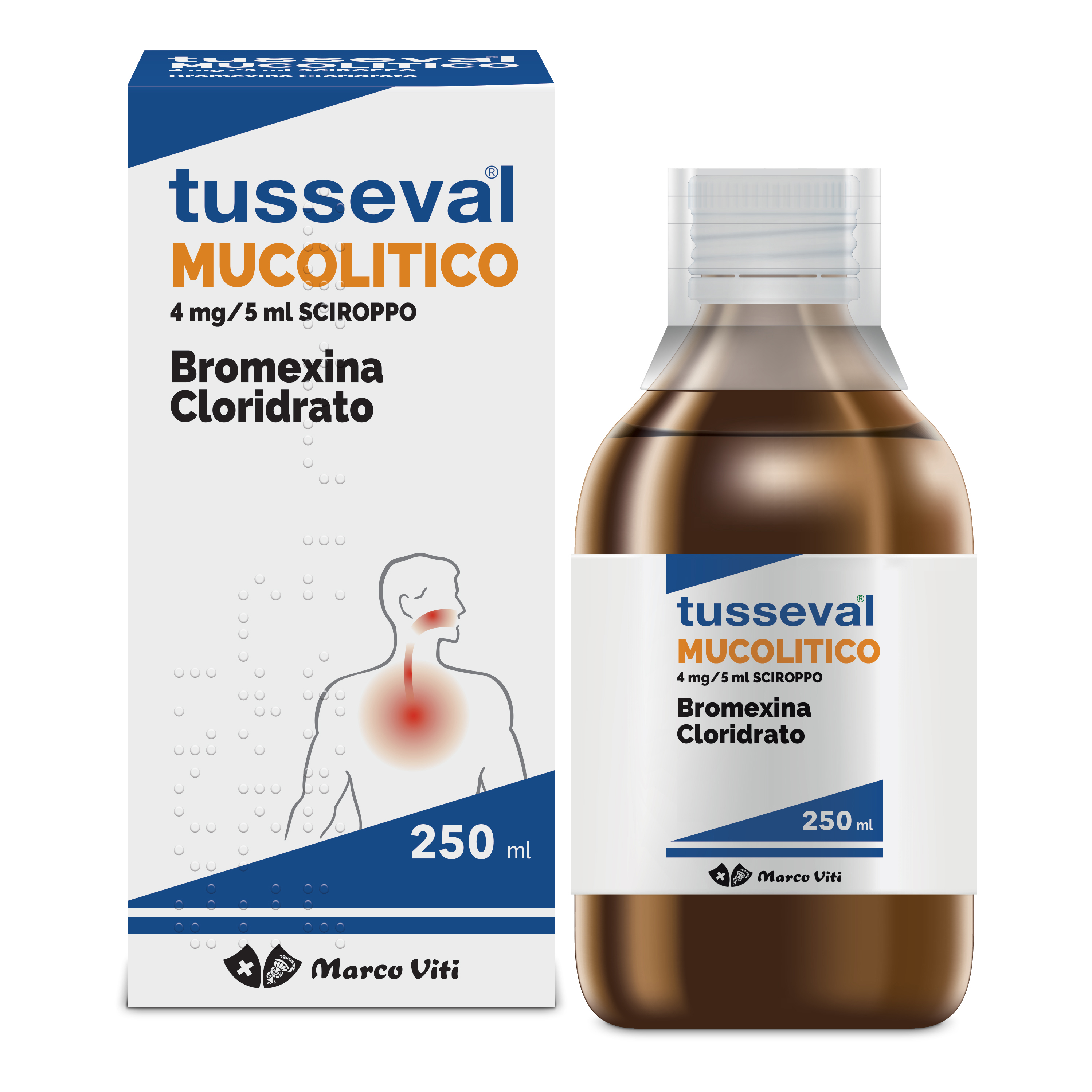 Tusseval mucolitico 4 mg/5 ml sciroppo