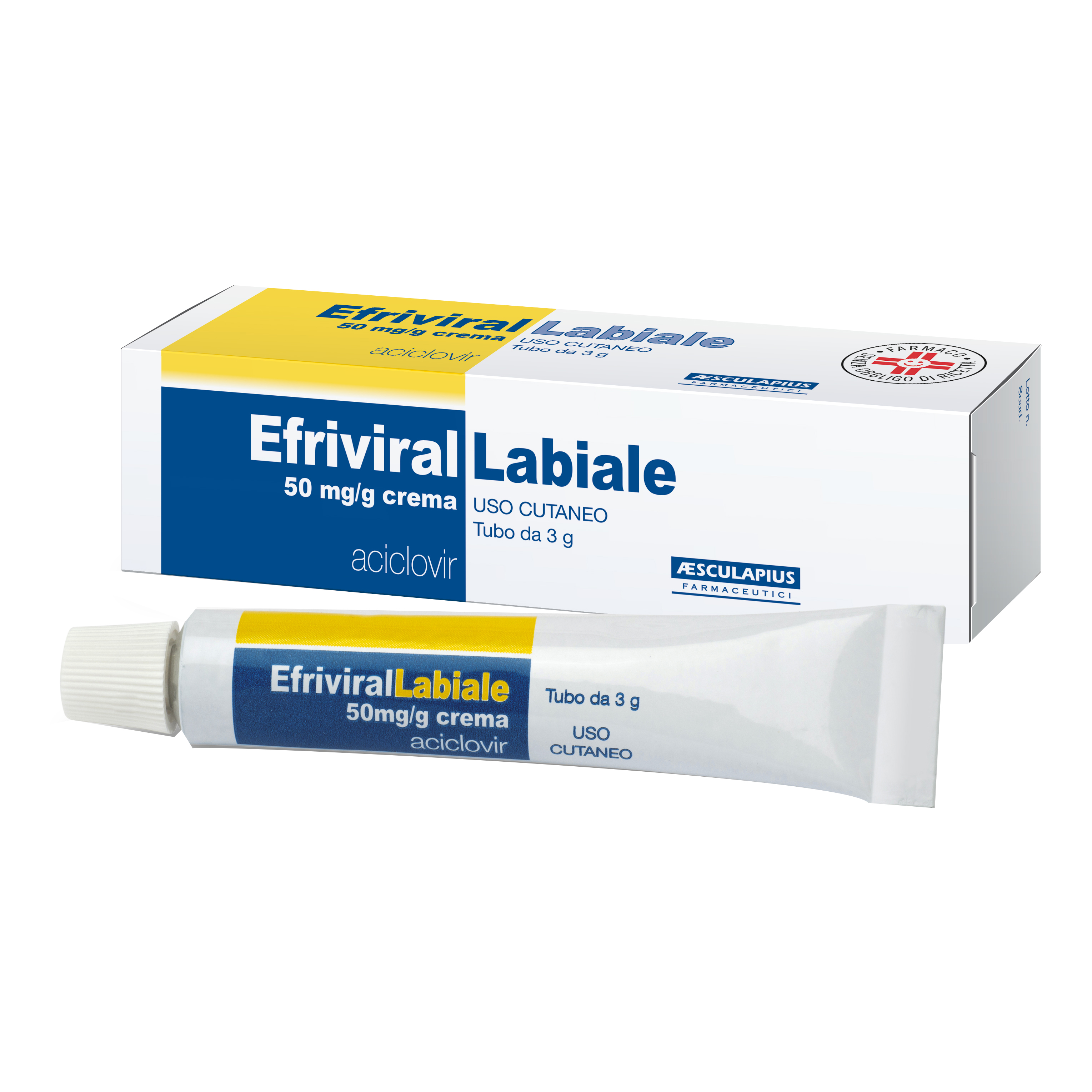 Efrivirallabiale 50 mg/g crema
