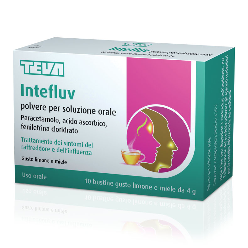 Intefluv 10 Bustine lim/miele 4g