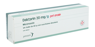 Daktarin 20 mg/g gel orale miconazolo