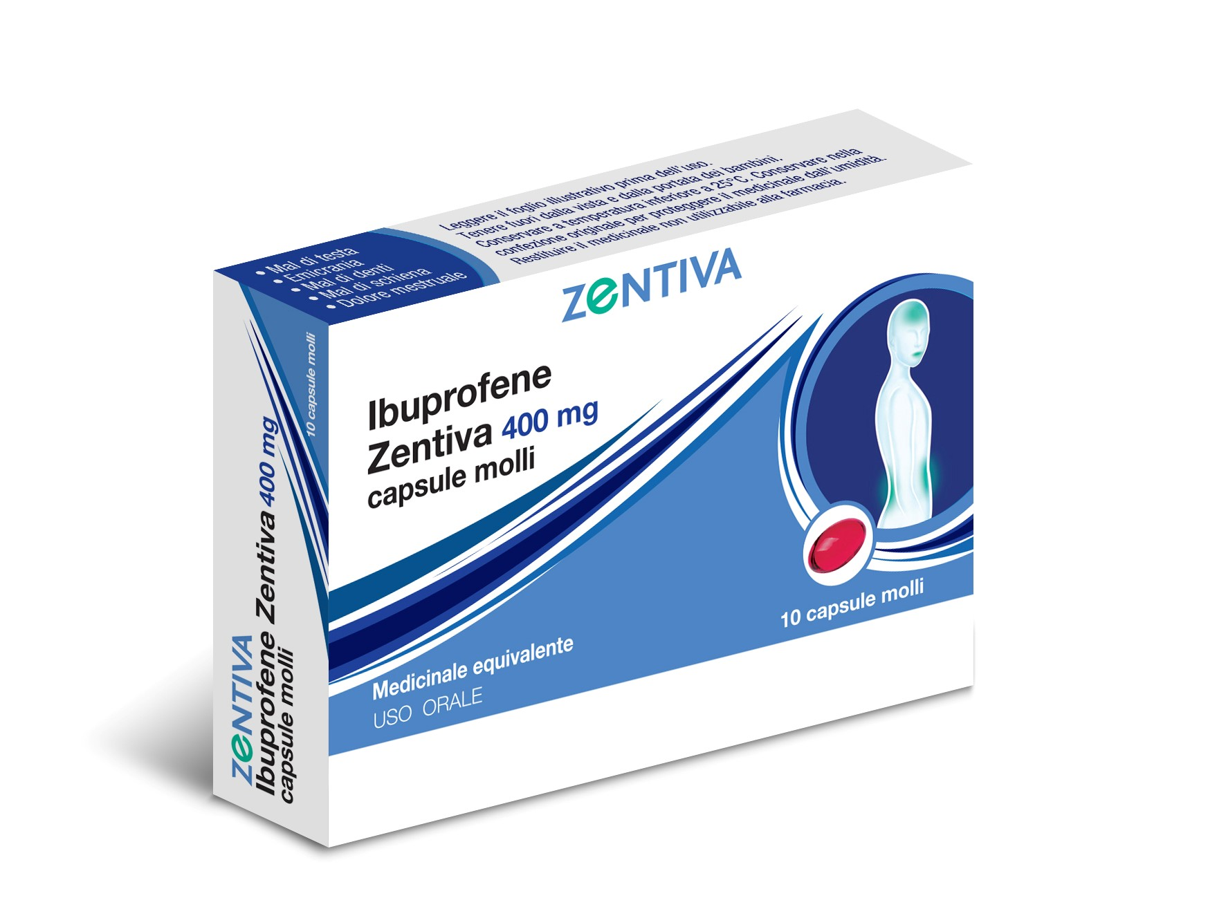 Ibuprofene 400mg 10 capsule ztv
