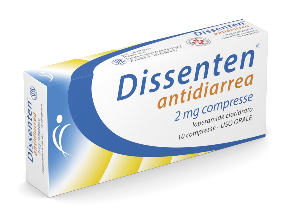 Dissenten anti diarrea 2mg 10 compresse