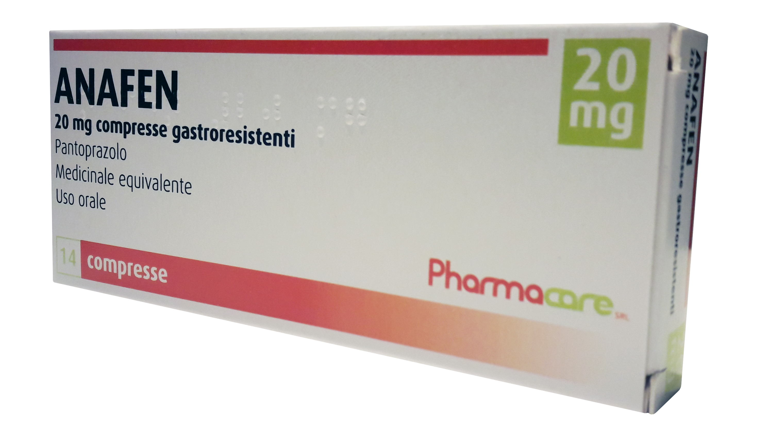 Anafen 20 mg compresse gastroresistenti pantoprazolo medicinale equivalente