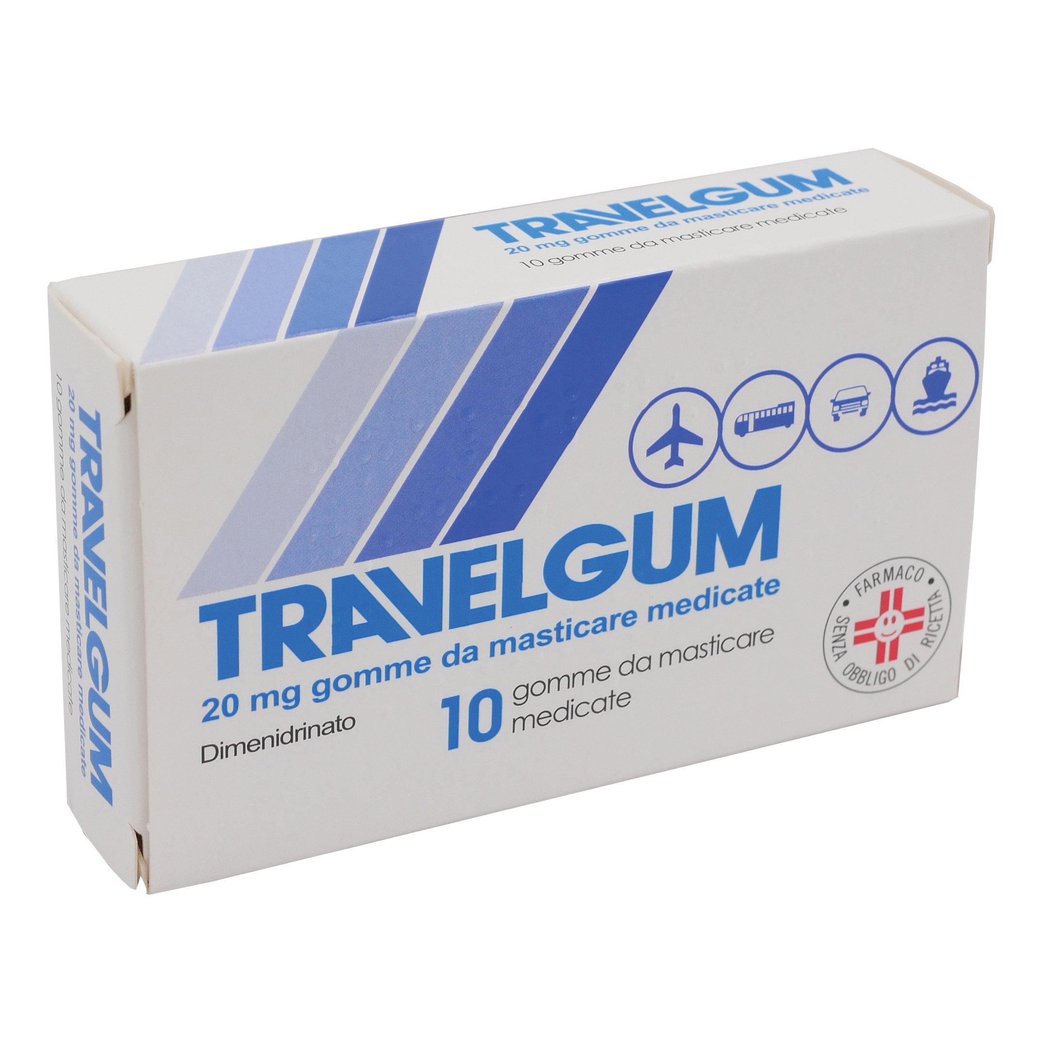 Travelgum 20 mg gomme da masticare medicate dimenidrato