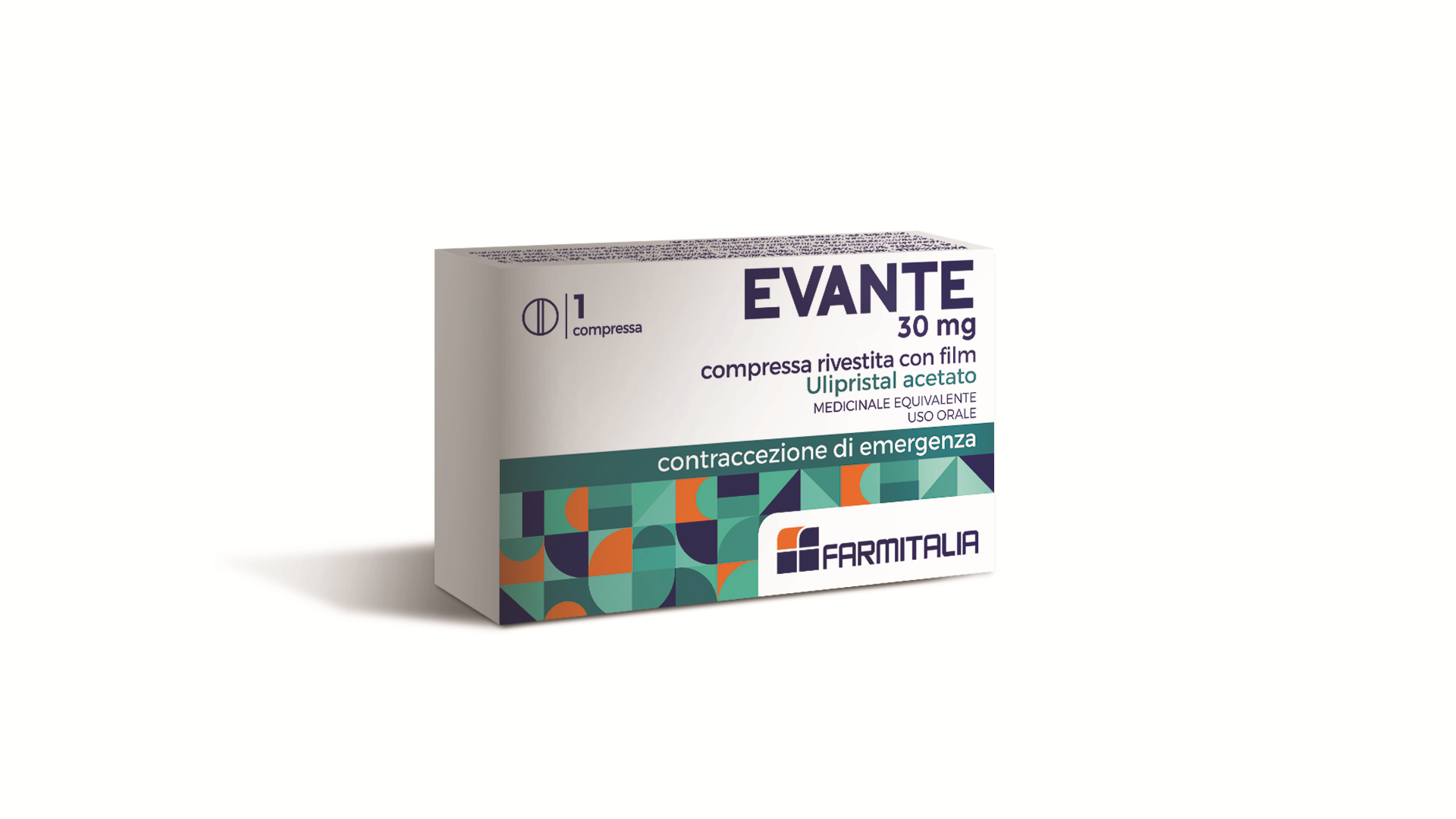 Evante compressa rivestita con film