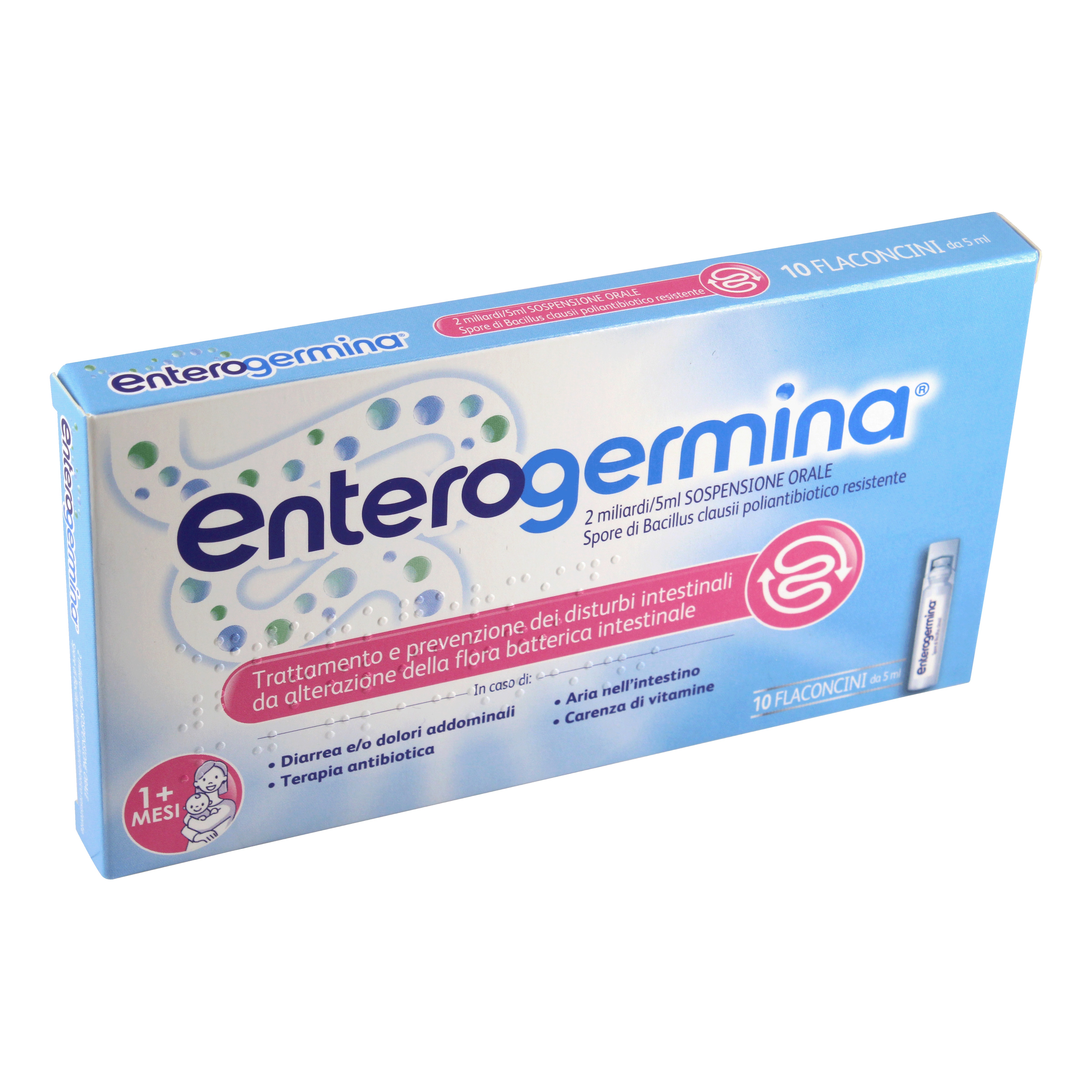 Enterogermina - 2 miliardi capsule rigide spore di bacillus clausii poliantibiotico resistente &amp;ndash; uso orale