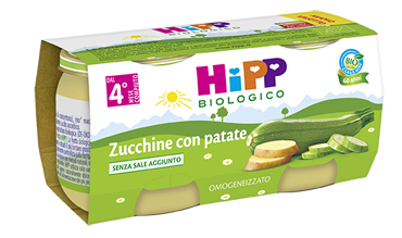 Hipp bio omog zucchine/pat2x80