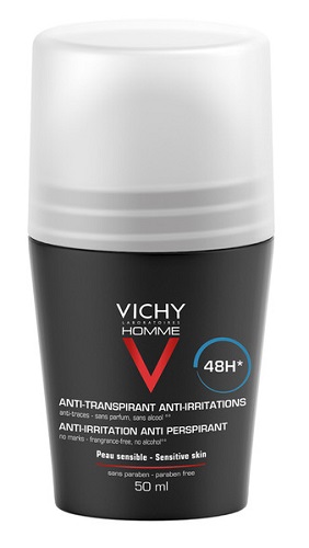 Vichy Homme Deodorante Roll On Pelli Sensibili 50 ml