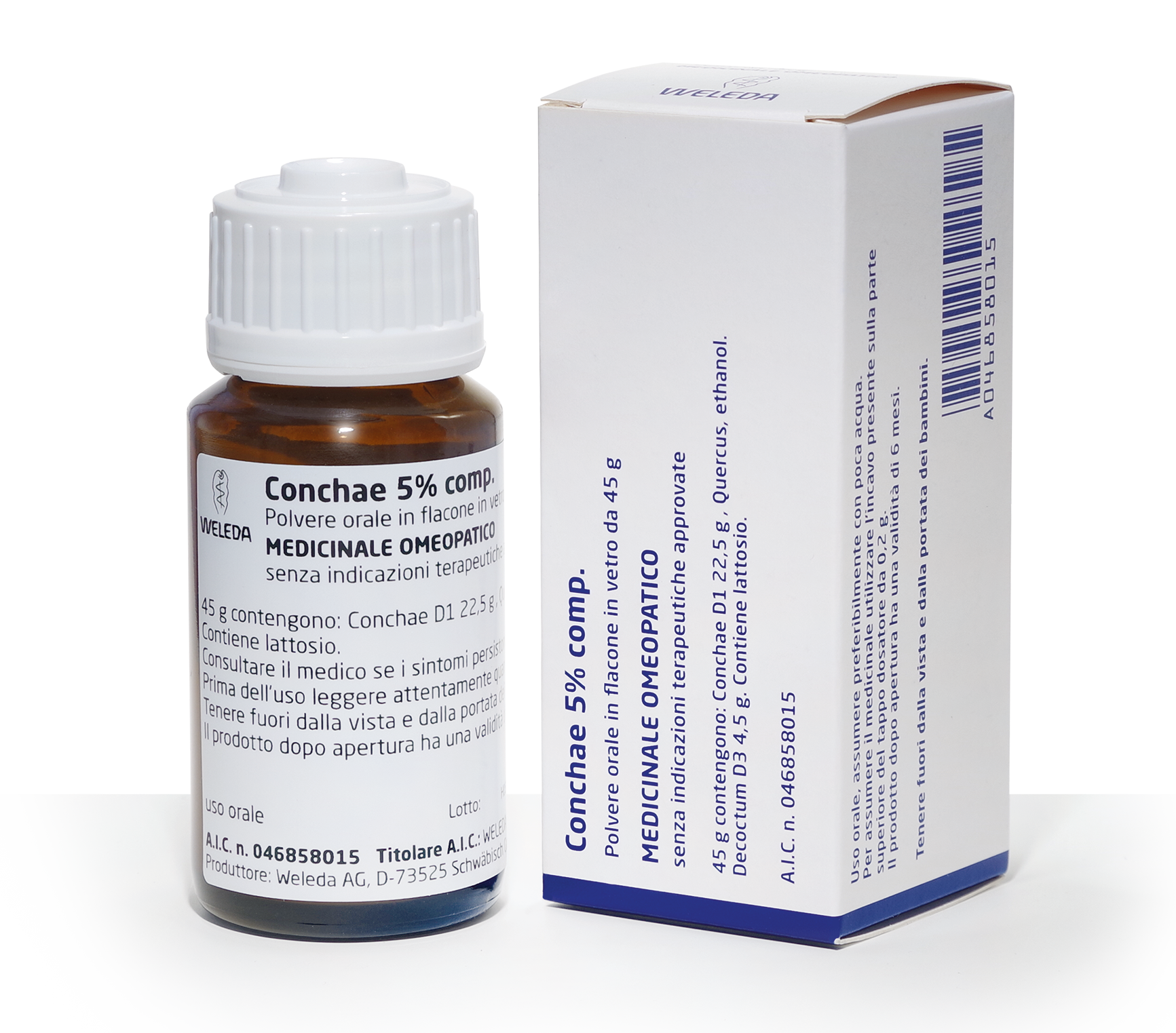 Conchae 5% Comp Os Polvere Orale Flacone 45g