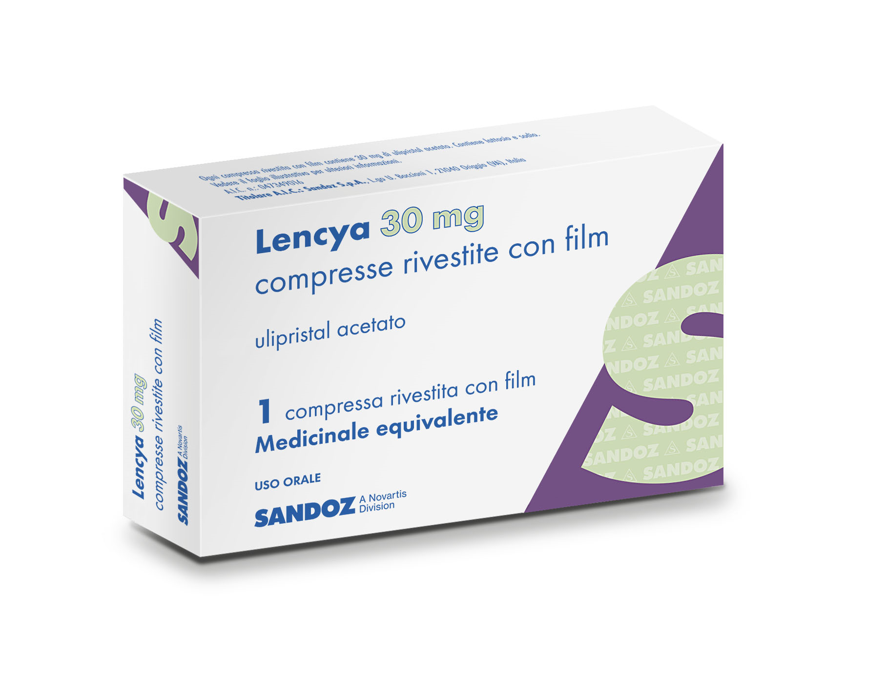 Lencya 30 mg compresse rivestite con film