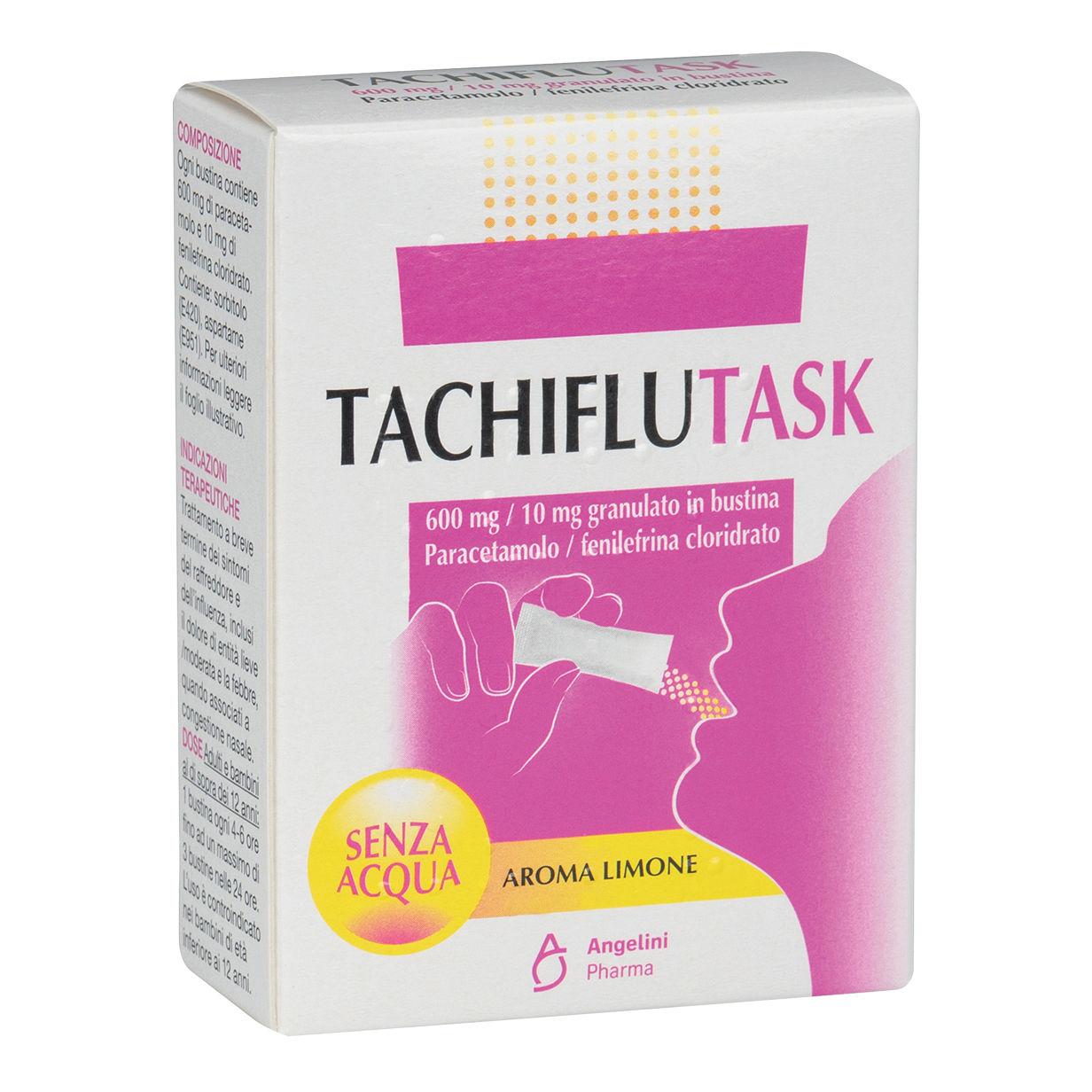 Tachiflutask 600mg/10mg Granulato Trattamento dei Sintomi Da Raffreddore ed Influenza 10 bustine