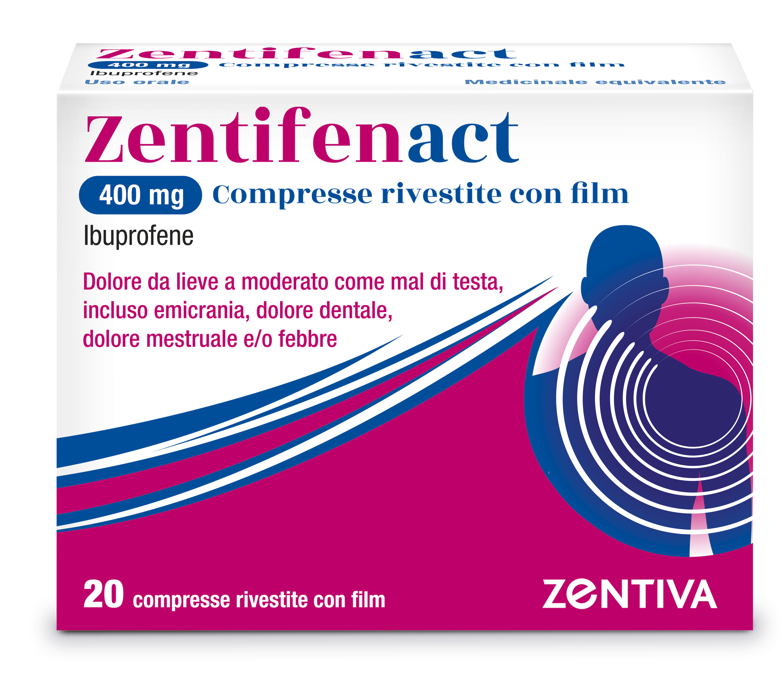 Zentifenact 200 mg compresse rivestite con film zentifenact 400 mg compresse rivestite con film ibuprofene medicinale equivalente