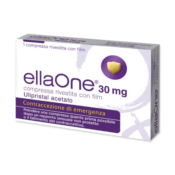 Ella0ne 30 mg compressa rivestita con film ulipristal acetato