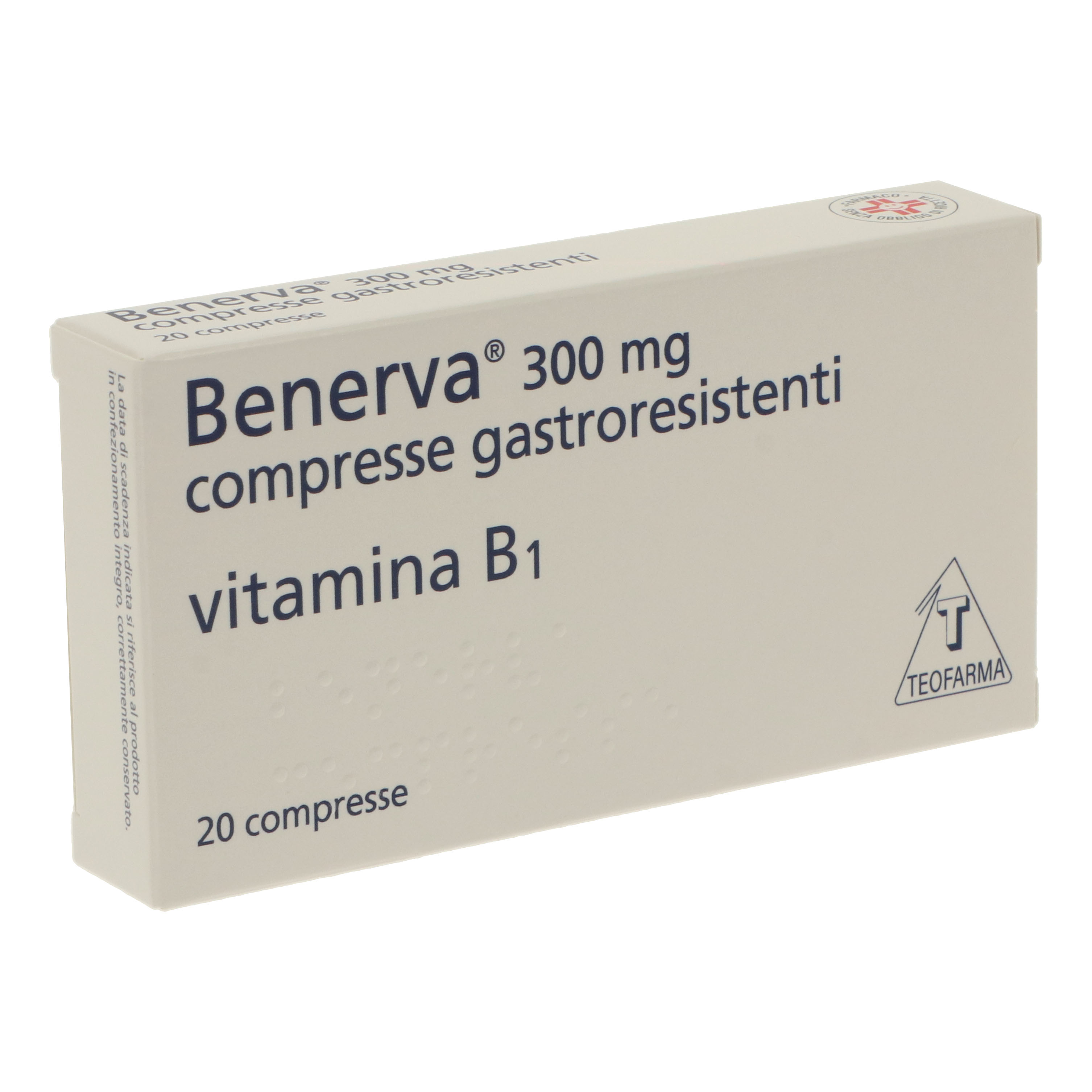 Benerva 300 mg compresse gastroresistenti tiamina cloridrato (vitamina b1)