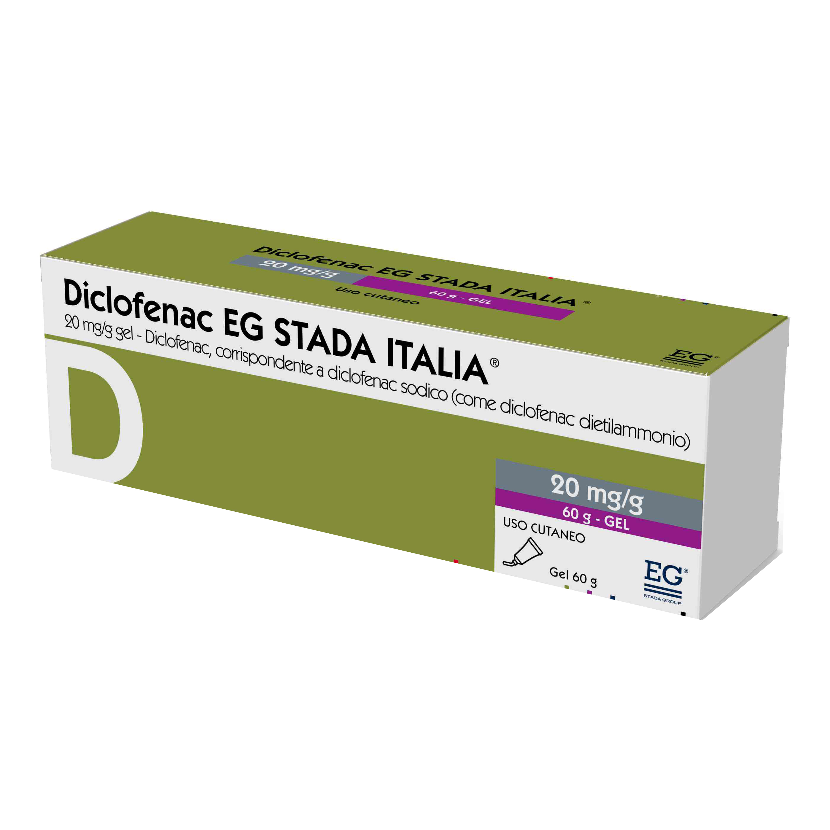 Diclofenac EG STADA Italia 20 mg Gel 60 g
