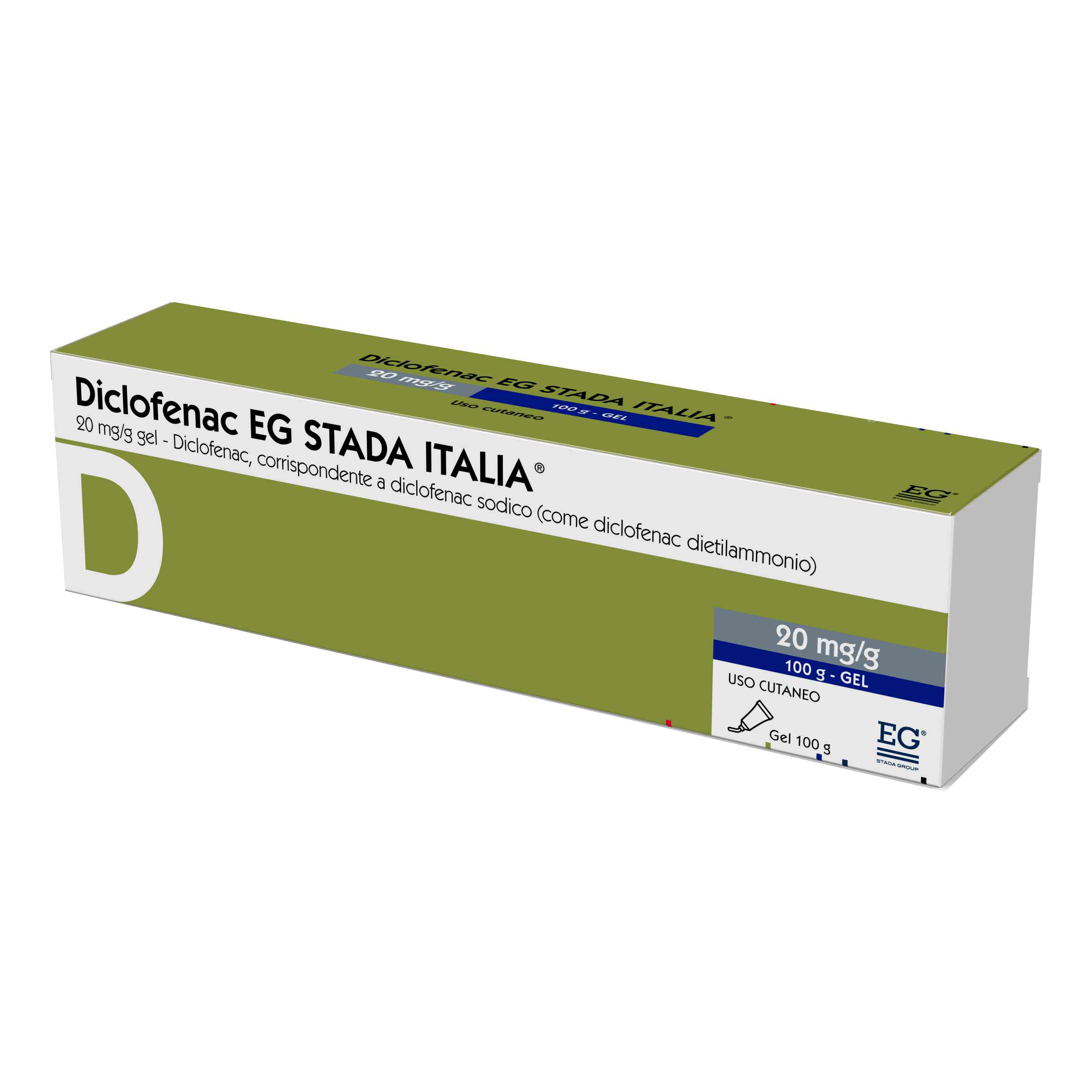 Diclofenac EG 20 Mg/G Confezione 100g - Gel per Dolori Muscolari e Articolari