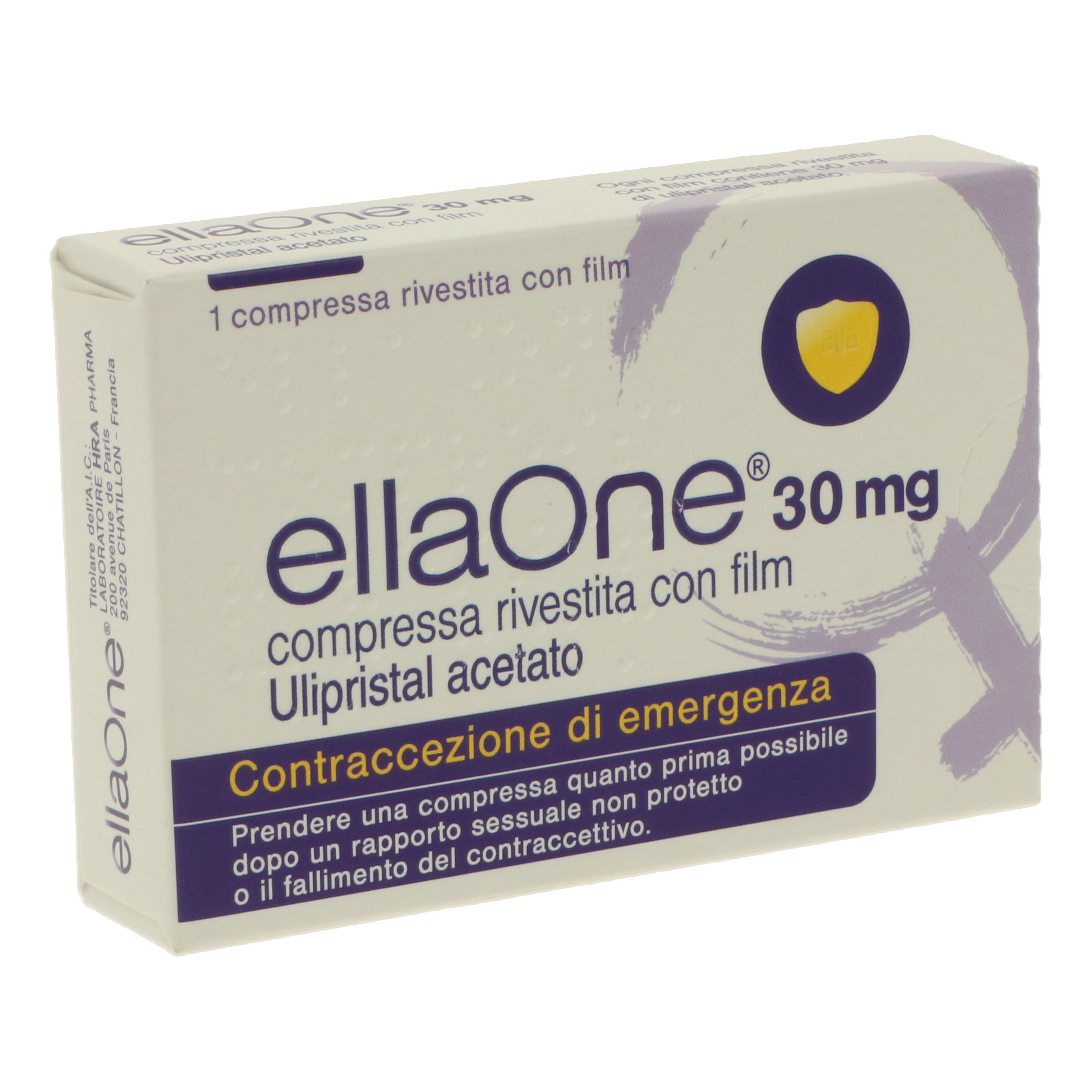 Ellaone 30 mg compressa rivestita con film ulipristal acetato