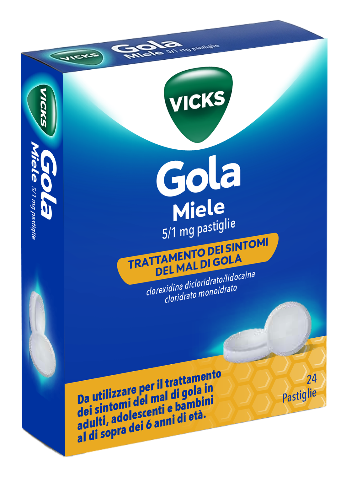 Procter & Gamble Srl Vicks Gola 24 Past.miele - Immagine 3