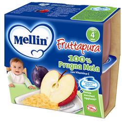 Mellin fr.pura prug/mela4x100g