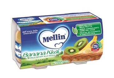 Mellin omog banana/kiwi 2x100g