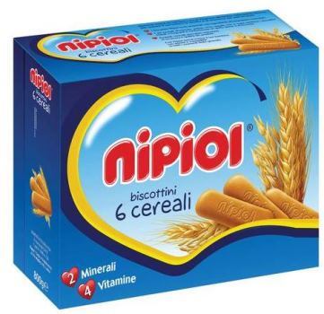 Nipiol Biscott.6 Cereali 800G