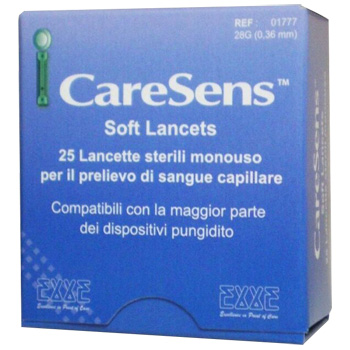 Caresens soft 25 lancette