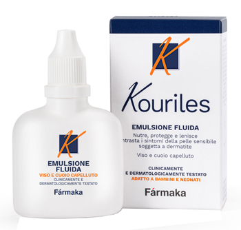 Kouriles Emulsione Fluida Idratante e Protettiva per Viso e Cuoio Capelluto contro Arrossamento e Prurito 30 ml-image