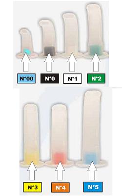 Cannula guedel num 0 blu pbph