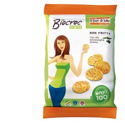 Biocroc maxi mini gallette di mais all'olio extra vergine di oliva bio 100 g
