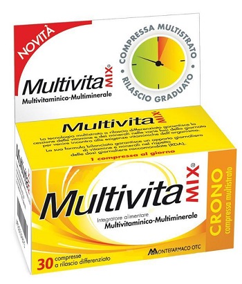 Multivitamix Crono 30 Compresse Senza Zuccheri
