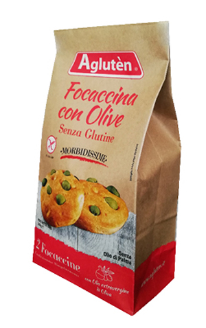 Agluten focaccina olive 100g