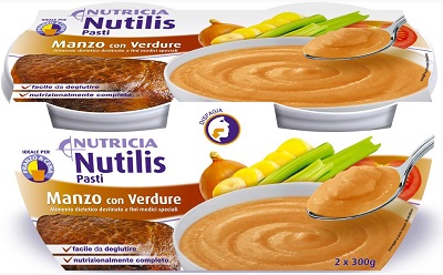 Nutilis Pasti Manzo/Verdure 2x300 - Alimento nutrizionale completo