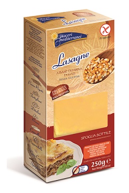 Piaceri Mediterranei Pasta Farina mais lasagne 250g