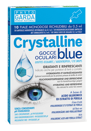 Crystalline Blue Gocce Oculari 10 Fiale