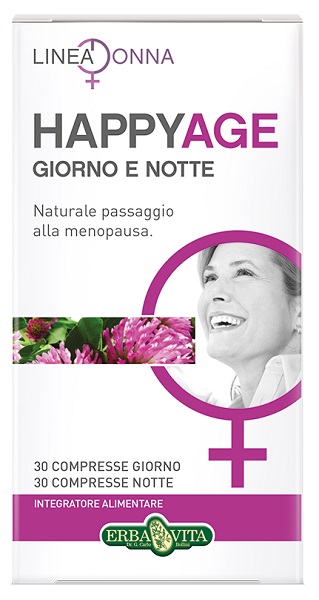 Erbavita happy age giorno &amp; notte 60 compresse