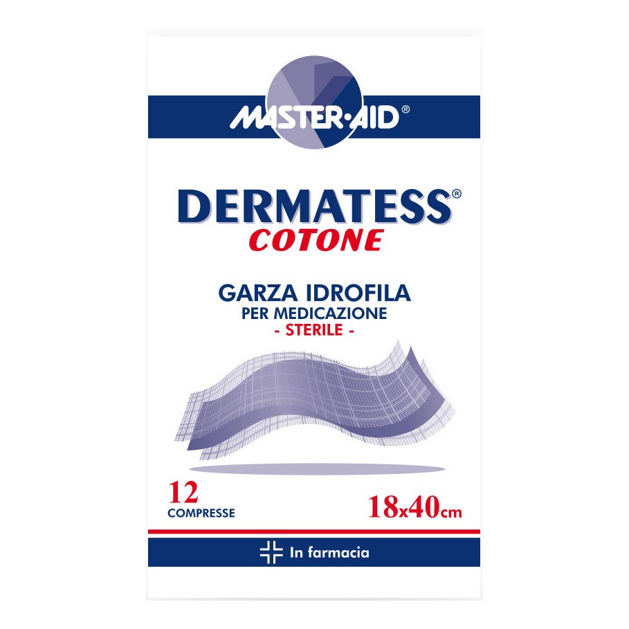 Master Aid Dermatess Garza Idrofila 18x40 12 Pezzi
