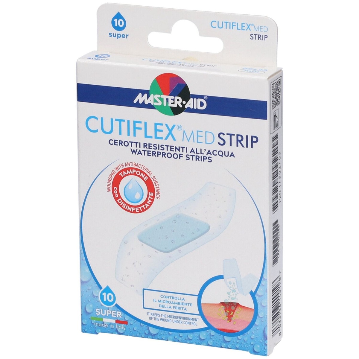 Master-Aid Cutiflex Strip Acqua Stop Super 10 Pezzi