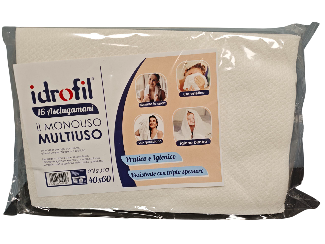 Idrofil Asciugamani Piegati In Carta 40x70 cm