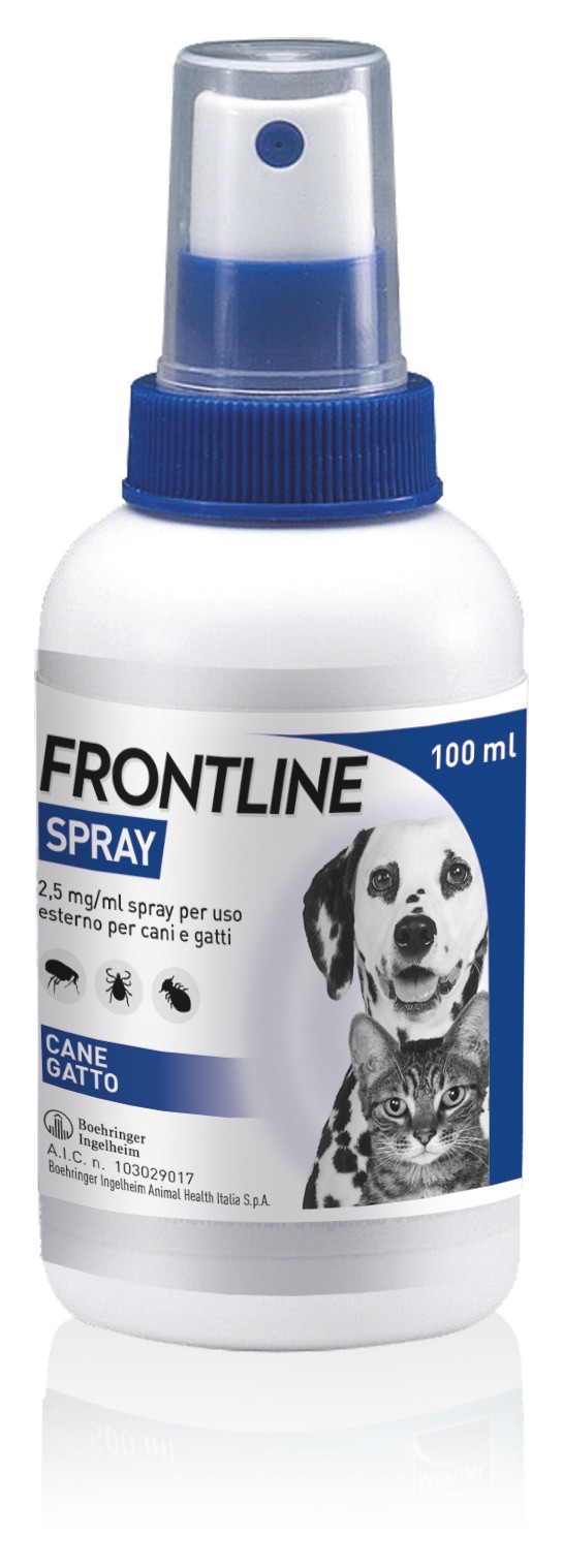 Frontline Spray 100ml, Protegge Cani, Gatti e Cuccioli dal Secondo ...