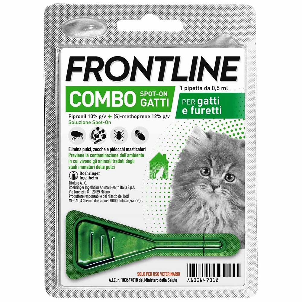 Frontline Combo Spoton Gatti E Furetti 1 Pipetta 0,5 Ml-image